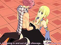 Lucy Natsu Fairy Tail Hentai Blowjob Handjob Cumshot Uncensored