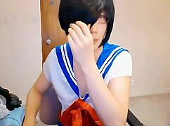 alicexiao shemale rocks solo webcam cumshot show