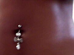 Ebony lingerie model moans during quick interracial fucking