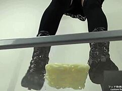 Foodcrush Stomps Noodles In Shoes Fetish