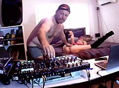 DJ Mixes Sexy Live Fucking With Hot Blonde Jade.