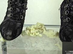 Foodcrush Stomps Noodles In Shoes Fetish