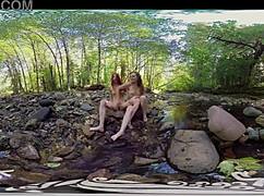 yanks amateurs ana molly and belle having lesbian fun outdoors