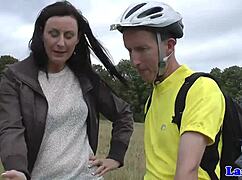 Lingerie mature pussylicked and pounded