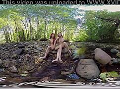 yanks amateurs ana molly and belle having lesbian fun outdoors