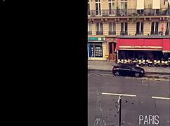 second day in paris, flashing my big black cock