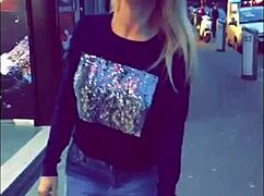 second day in paris, flashing my big black cock