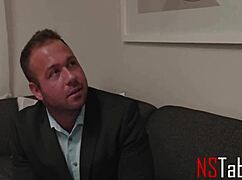 New blonde recruit begs boss for sex or a pay raise