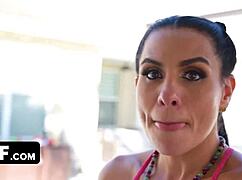 Spring Yoga Workout Turns Into Outdoor Pool Session With Fit Milf Sandy Love