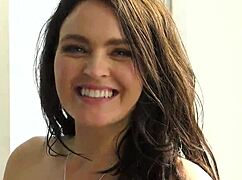 Krissy lynn, the total slut, takes double penetration with big black cocks while her old cuckold watches her big tits bounce