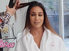 Latina Teens Emily Willis and Alexis Zara Scissoring Passionately