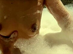 perverted couple shares deep emotions in bubble bath sex