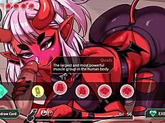 Lewd gym session with a succubus blowjob on our first day.