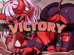 Lewd gym session with a succubus blowjob on our first day.