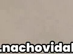 Jakelyn Strokes Nachos Cum onto Face Then Licks Big Monster Cock