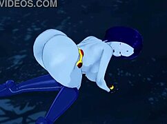 Raven with big thighs gives joi and facial in dark forest. teen titans gets wild outdoors.