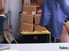 Brooke Bliss, Teen 18+ Shoplifter, Bent Over For Doggy Style Fucking In Office After Being Caught By Burglar