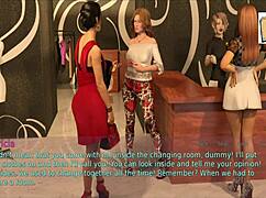 Homemade Video of Wife and Stepmother with Big Tits in Erotic Game