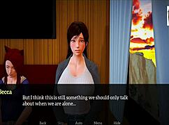 my heart races watching this teen with small tits in 3d anime