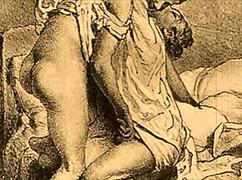 vintage erotic illustration from retro comic