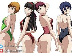 Rise Kujikawa steamy moments in Persona 4 compilation