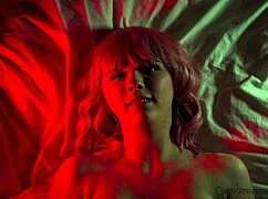 Beautiful Raven's Dildo Agony!