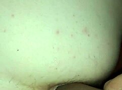 Chubby woman uses dildo toy