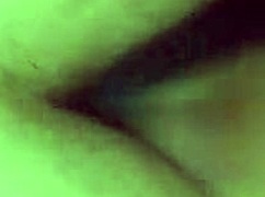 Chubby woman uses dildo toy