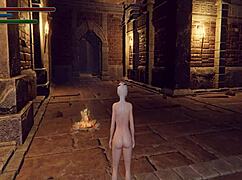 Asian Girl With Shaved Pussy Gets Cumshot In Dungeon