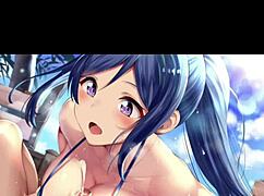 Anime hentai challenge where intense scenes make viewers try not to cum