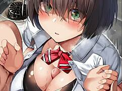 Anime hentai challenge where intense scenes make viewers try not to cum