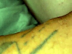 He watches his bbw play while we interracial threesome