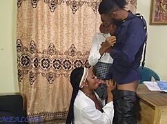 Big dick teacher FUCKS teenage students after class. Extra marks for tight ass riding!