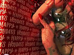 Sloppy Redhead Sucks Big Christmas Gift