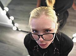 Hot Redhead Gagged During Deep Throat Action