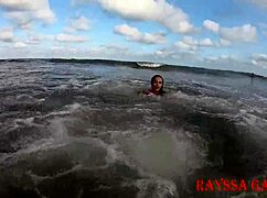 rayssa garcia enjoys beach with cuckold fetish in bikini and big ass