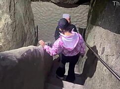 katy blake gives tourist blowjob at peñon de guatape and gets caught by police 😱