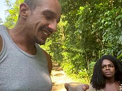 Friend And I Fuck Hot Black Girl At Waterfall