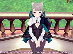 lynette's cute blowjob feels so emotional in genshin impact