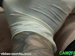 Hardcore pussy piercing and tattoo session 😈