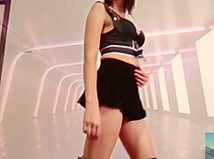 sexy milf wife performs solo on webcam