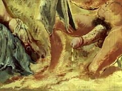 vintage erotic illustration display