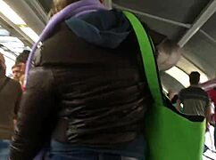 hey, did you see me touching that chubby girl’s brown nylon jacket on the street?