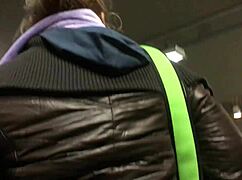 hey, did you see me touching that chubby girl’s brown nylon jacket on the street?