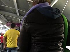 hey, did you see me touching that chubby girl’s brown nylon jacket on the street?