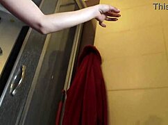 kirstin teases with panty fetish in slow striptease act