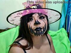 unbelievable halloween fuck with latina milf