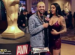Zymeiscool Interviews Mia Martinez At AVN Casting Session