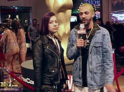 Zymeiscool Interviews Mia Martinez At AVN Casting Session