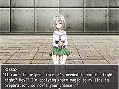 Tower of Alfimia Part 7: Footjob and Femdom Handjob